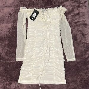 Brand New Ivory Mesh Dress